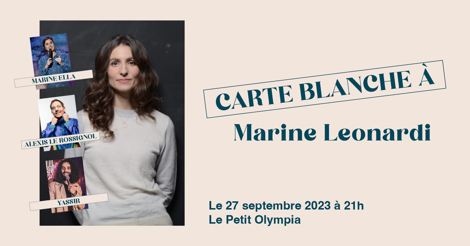Carte blanche à Marine Leonardi au Petit Olympia Comedy
